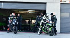 Jonathan Rea and Clement Desalle - Kawasaki Ninja ZX-10R - Kawasaki KX450F - Motorland Aragon